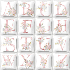 26 Letters Printed Pillowcase