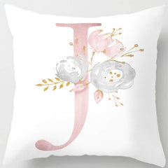 26 Letters Printed Pillowcase