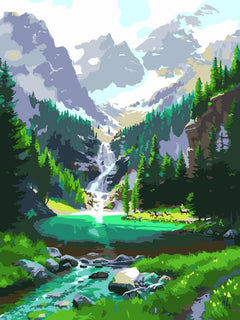 Frameless DIY 40x50 Oil Painting for Home Decor