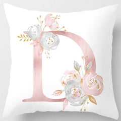 26 Letters Printed Pillowcase