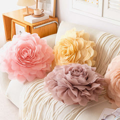 Princess Style 3D Sheer Floral Pillowcase for Bedroom
