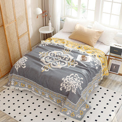 New Cotton Tassel Blanket for All Seasons (Double/Sofa)