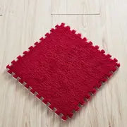 10pcs Color Block Plush Shaggy Rugs for Home Decor