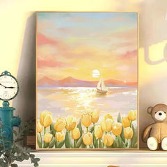 Frameless DIY 40x50 Oil Painting for Home Decor