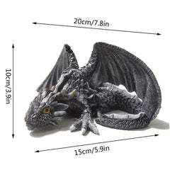 Gothic Dragon Resin Sculpture for Indoor and Outdoor Decor