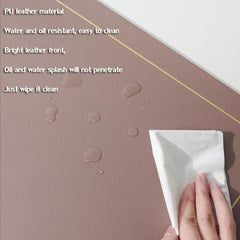 Faux Leather Waterproof Table Mat for Nordic Style Dining