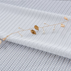 Simple Modern Fishbone Sheer Fabric for Home Décor
