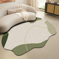 Nordic Style Faux Cashmere Area Rug with Gradient Design