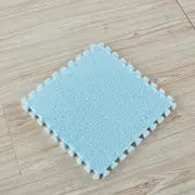 10pcs Color Block Plush Shaggy Rugs for Home Decor