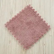 10pcs Color Block Plush Shaggy Rugs for Home Decor