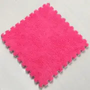 10pcs Color Block Plush Shaggy Rugs for Home Decor