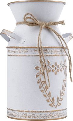 Heart-Shaped Flower Vase - Metal Floral Arrangement Pot