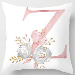 26 Letters Printed Pillowcase