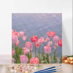 Tulip Bedroom Tapestry for Dorm Decor, Polyester Design