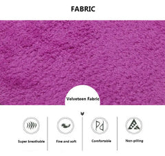 10pcs Color Block Plush Shaggy Rugs for Home Decor
