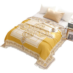 New Cotton Tassel Blanket for All Seasons (Double/Sofa)