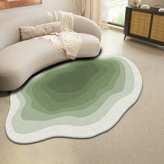 Nordic Style Faux Cashmere Area Rug with Gradient Design