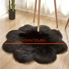 NG Cloud Shape Faux Wool Area Rug for Living Room