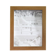 Creative 3D Paper Cut Light - Forbidden City Design