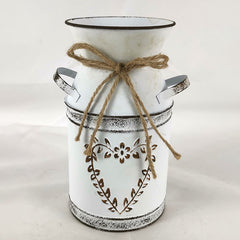 Heart-Shaped Flower Vase - Metal Floral Arrangement Pot