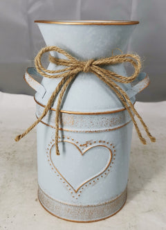 Heart-Shaped Flower Vase - Metal Floral Arrangement Pot