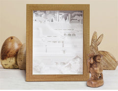 Creative 3D Paper Cut Light - Forbidden City Design