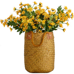 Handwoven Rattan Flower Basket for Creative Decor