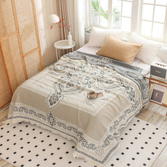 New Cotton Tassel Blanket for All Seasons (Double/Sofa)